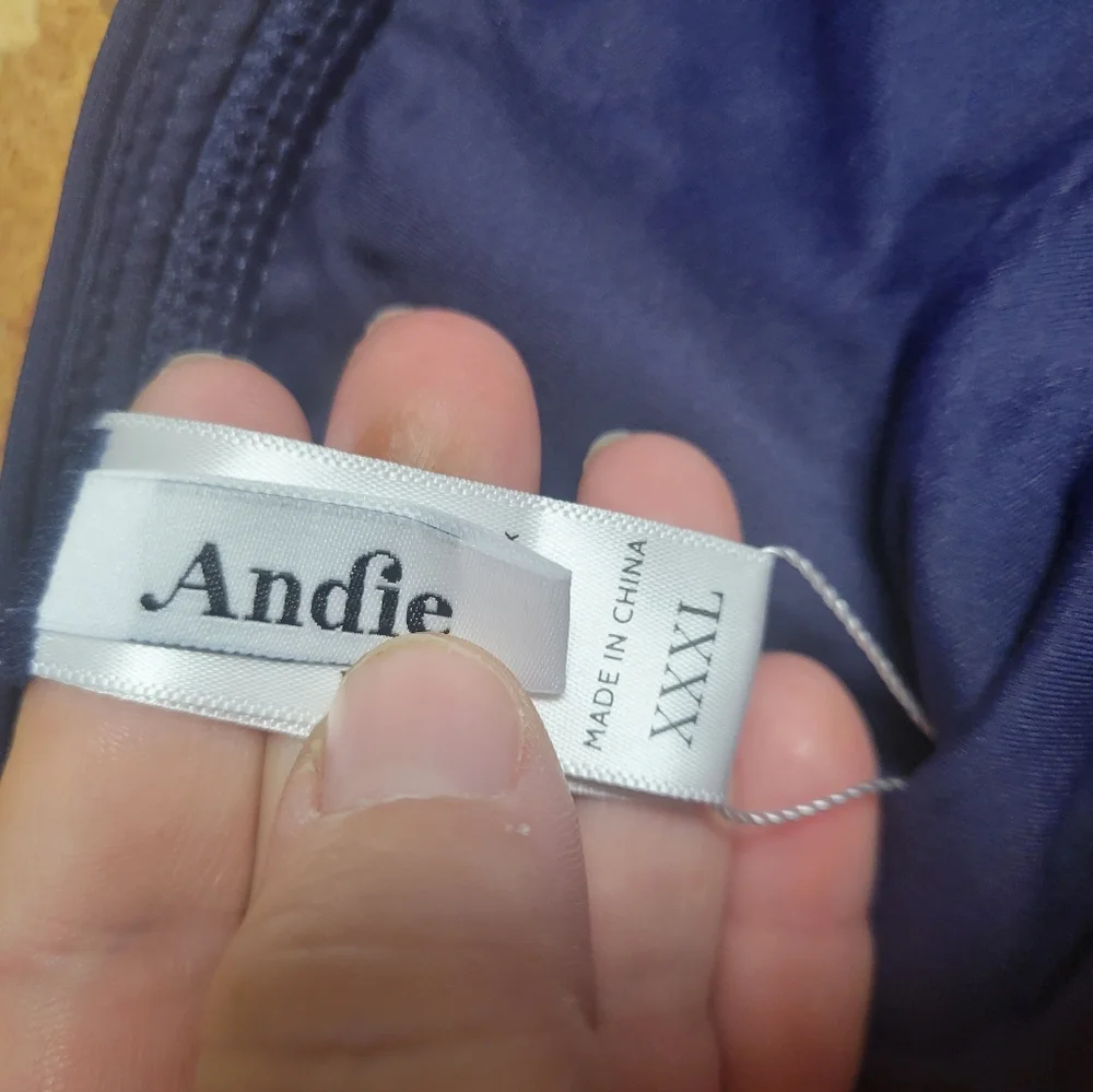 Andie NWT The Banded Cheeky Bottom Navy‎ Blue Size XXXL